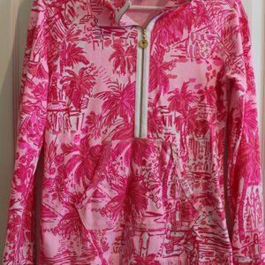 Lilly Pulitzer Half-Zip Pullover - Pink Rule Breakers (Size XS)
